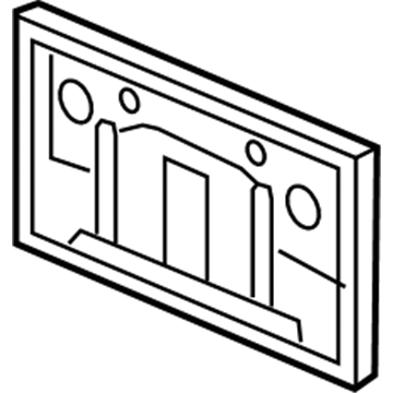 Honda 71145-T1W-A00 Base, Front License Plate