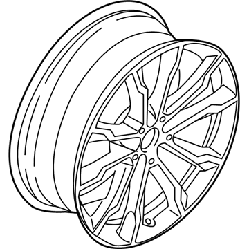 BMW 36-10-8-073-792 Disc Wheel, Light Alloy, Orbitgrey