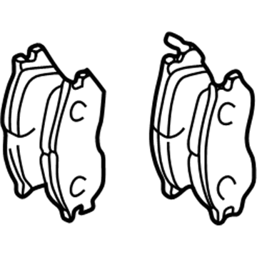 Mopar MR569403 Front Disc Brake Pad Kit