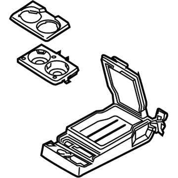 Ford HP5Z-5467112-BA Armrest Assembly