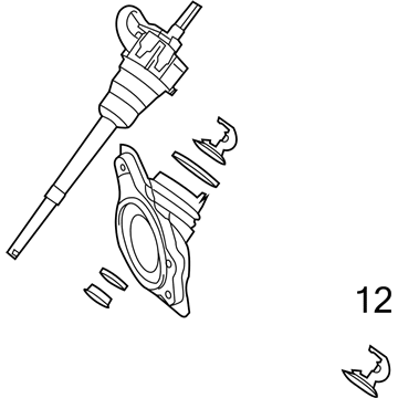 Infiniti 48822-1MU0A Shaft Assy-Steering Column, Lower