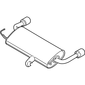 Ford CV6Z-5A289-D Muffler W/Tailpipe