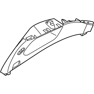 Nissan 76913-JB02B Garnish-Center Pillar, Upper RH