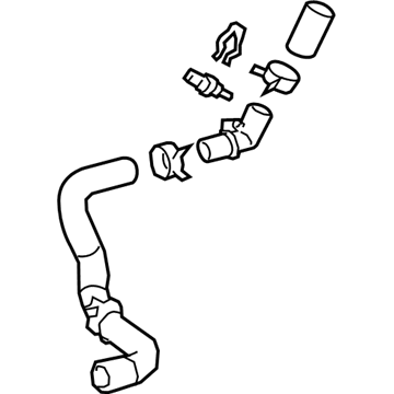 Lexus 16057-F0010 Hose Sub-Assembly RADIA