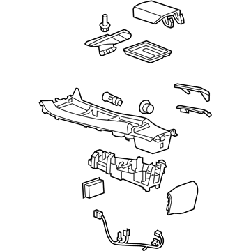 GM 22888245 Console, Front Floor