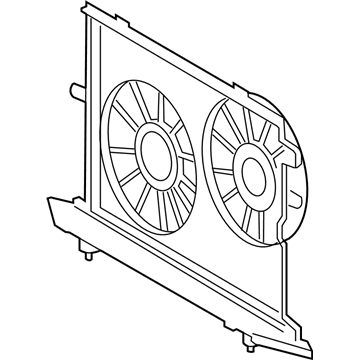 Toyota 16711-28400 Fan Shroud