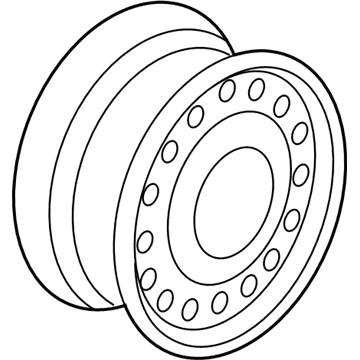 Honda 42700-TK8-A01 Disk, Wheel (17X7J) (Cmwa) (Tpms) (Black)