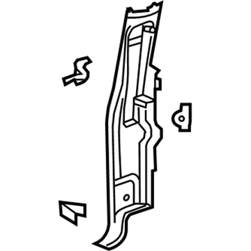 GM 15237646 Panel Asm-Body Side Rear Trim *Pewter R