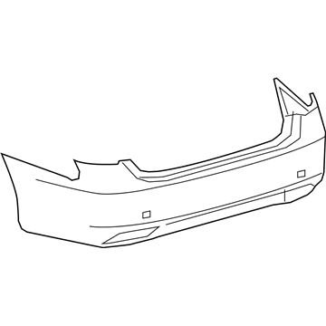 Lexus 52159-50932 Rear Bumper Cover, W/R