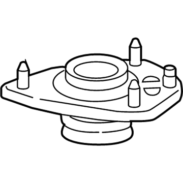 Honda 51670-TZ3-A01 Rubber, FR. Shock Absorber Mounting