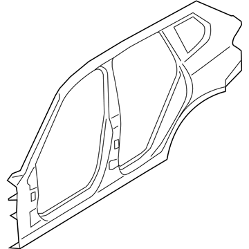 BMW 41-00-7-353-159 Side Frame, Exterior, Left