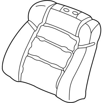 Honda 81127-S80-A61 Pad, R. FR. Seat-Back (With OPDS Sensor)(TS Tech)