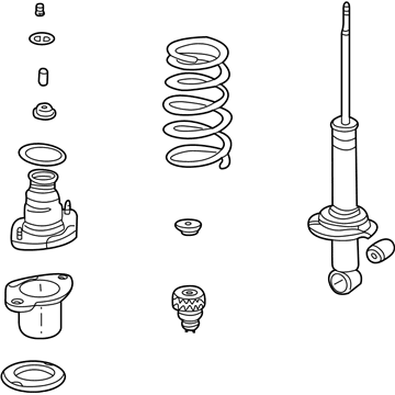 Honda 52610-SCV-A13 Shock Absorber Assembly, Right Rear