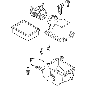 Ford GV6Z-9600-A Air Cleaner Assembly