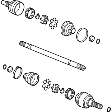 GM 22813177 Rear Wheel Drive Shaft Assembly