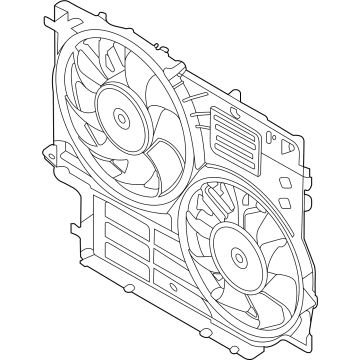 Ford LK4Z-8C607-B MOTOR AND FAN ASY - ENGINE COO