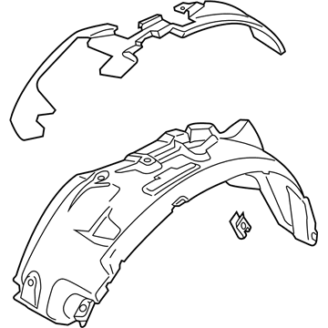 Ford LC3Z-16102-F Fender Liner