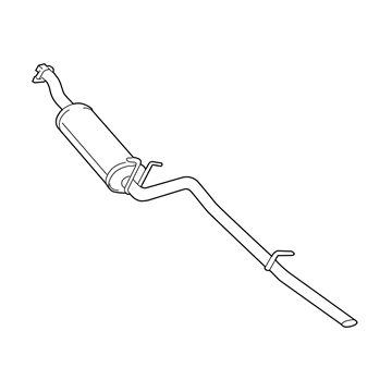 Ford XL1Z-5230-CA Muffler W/Tailpipe