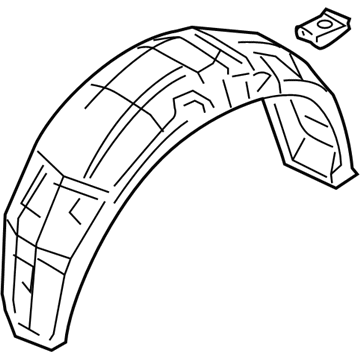 Nissan 76747-1LA0A Protector-Rear Wheel House, LH