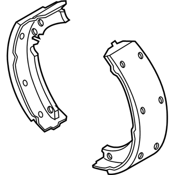 GM 19152686 Rear Shoes