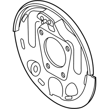 GM 18045276 Plate, Rear Brake Backing (LH)