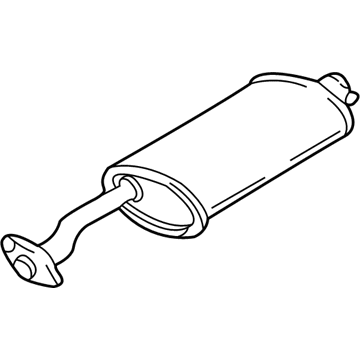 GM 15727714 Exhaust Muffler (W/Exhaust Pipe & Tail Pipe)