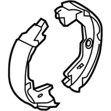 Kia 583501DA00 Parking Brake Shoe Kit