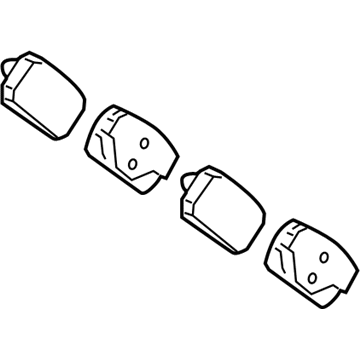 Kia 583021DA50 Pad Kit-Rear Disc Brake