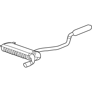 Mopar 52022289AF Exhaust Muffler And Tailpipe