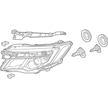 Honda 33100-TG7-A12 Light Assembly Head R