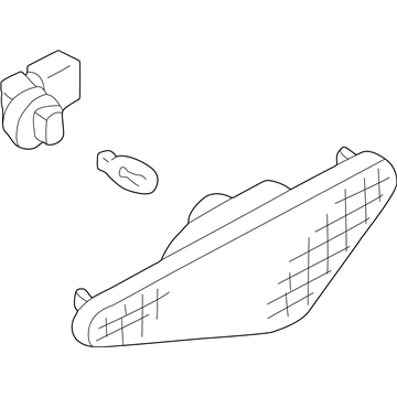Infiniti 26180-3Y300 Lamp Assembly-Side Marker, RH
