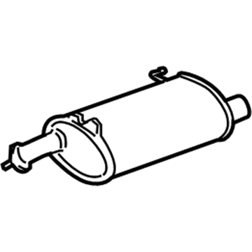 Honda 18305-TA6-A03 Muffler, Driver Side Exhuast