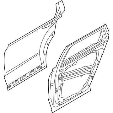 Hyundai 77004-S8000 Panel Assembly-Rear Door, RH