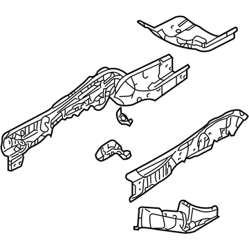 Ford 8L8Z-7810008-A Lower Rail Assembly