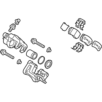 Kia 58210D9750 Brake Assembly-Rear Wheel