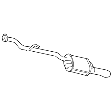 Mopar 5097423AA Exhaust Muffler And Tailpipe