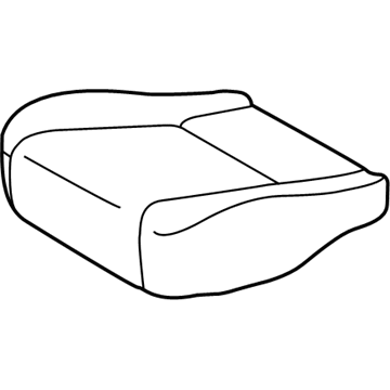 Lexus 71071-53150-C0 Front Seat Cushion Cover, Right (For Separate Type)