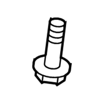 Mopar 6510880AA Bolt-HEXAGON FLANGE Head