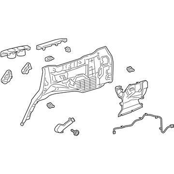 Toyota 62520-60A30-E0 Quarter Trim Panel