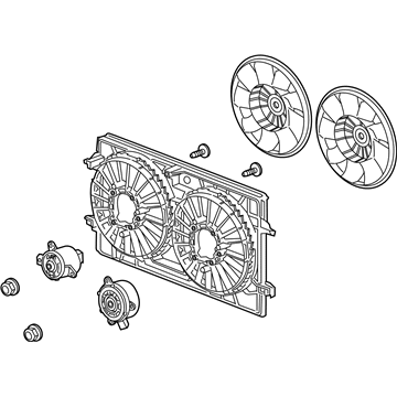 GM 22719384 Fan Asm-Engine Coolant (Service)