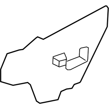 Nissan 80861-6MA0A Screen-Sealing, Front Door LH