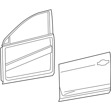 Nissan H010M-6MAMA Door Assy-Front, RH