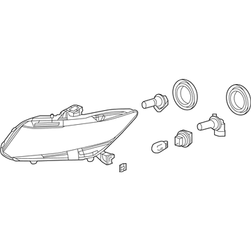 Honda 33150-TR0-A51 Headlight Assembly, Driver Side