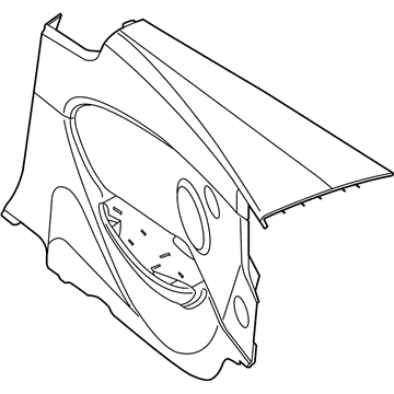 BMW 51-43-9-150-537 Trim Panel Cloth Rear Left