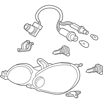 Lexus 81150-3A451 Headlamp Assembly, Left