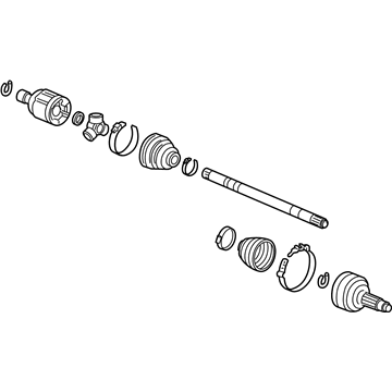 Honda 44306-SZA-A12 Shaft Assembly, L Drive