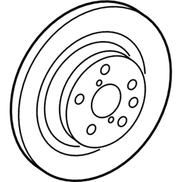 Lexus 42431-50100 Disc, Brake, Rear RH