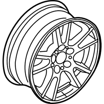 BMW 36-10-3-412-060 Light Alloy Rim