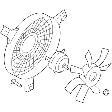 Infiniti 92120-AM700 Fan & Motor Assy-Condenser