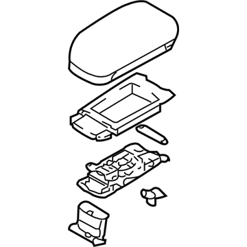 Hyundai 84660-2E000-3A Console Armrest Assembly